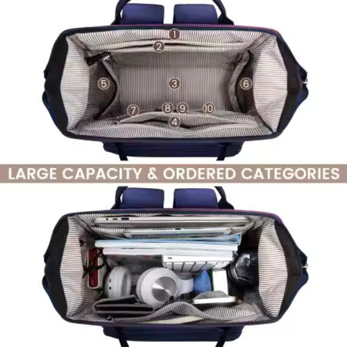 The Commuter' Premium Laptoprugzak – purple blue