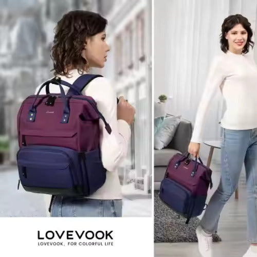 The Commuter' Premium Laptoprugzak – purple blue