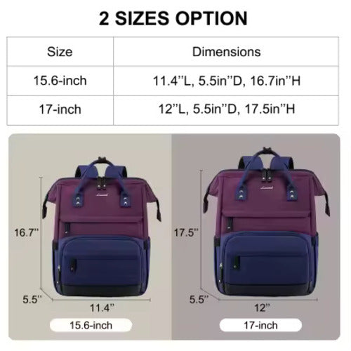 The Commuter' Premium Laptoprugzak – purple blue