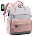 The Commuter' Premium Laptoprugzak – pink grey