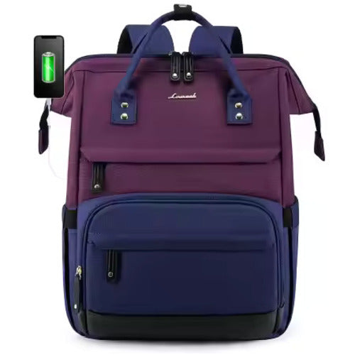The Commuter' Premium Laptoprugzak – purple blue