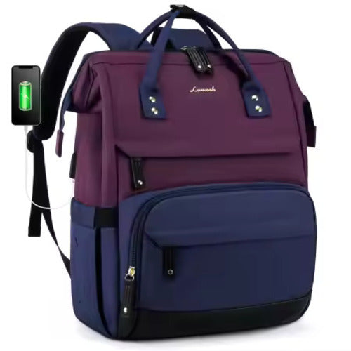 The Commuter' Premium Laptoprugzak – purple blue